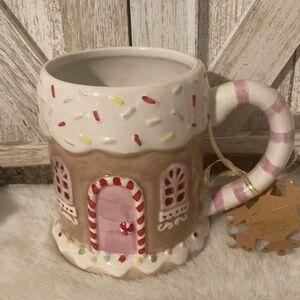 Holly & Joy Gingerbread House Mug